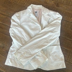 GAP white blazer size 10. Like new